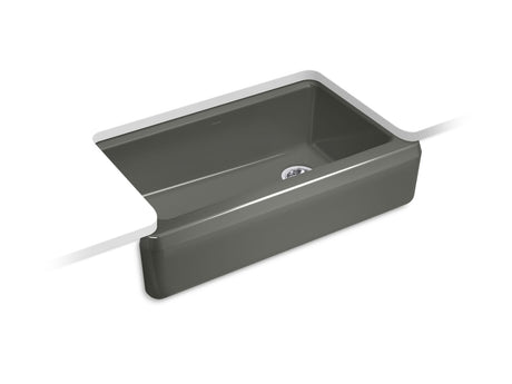35-3/4" undermount single-bowl farmhouse workstation kitchen sink