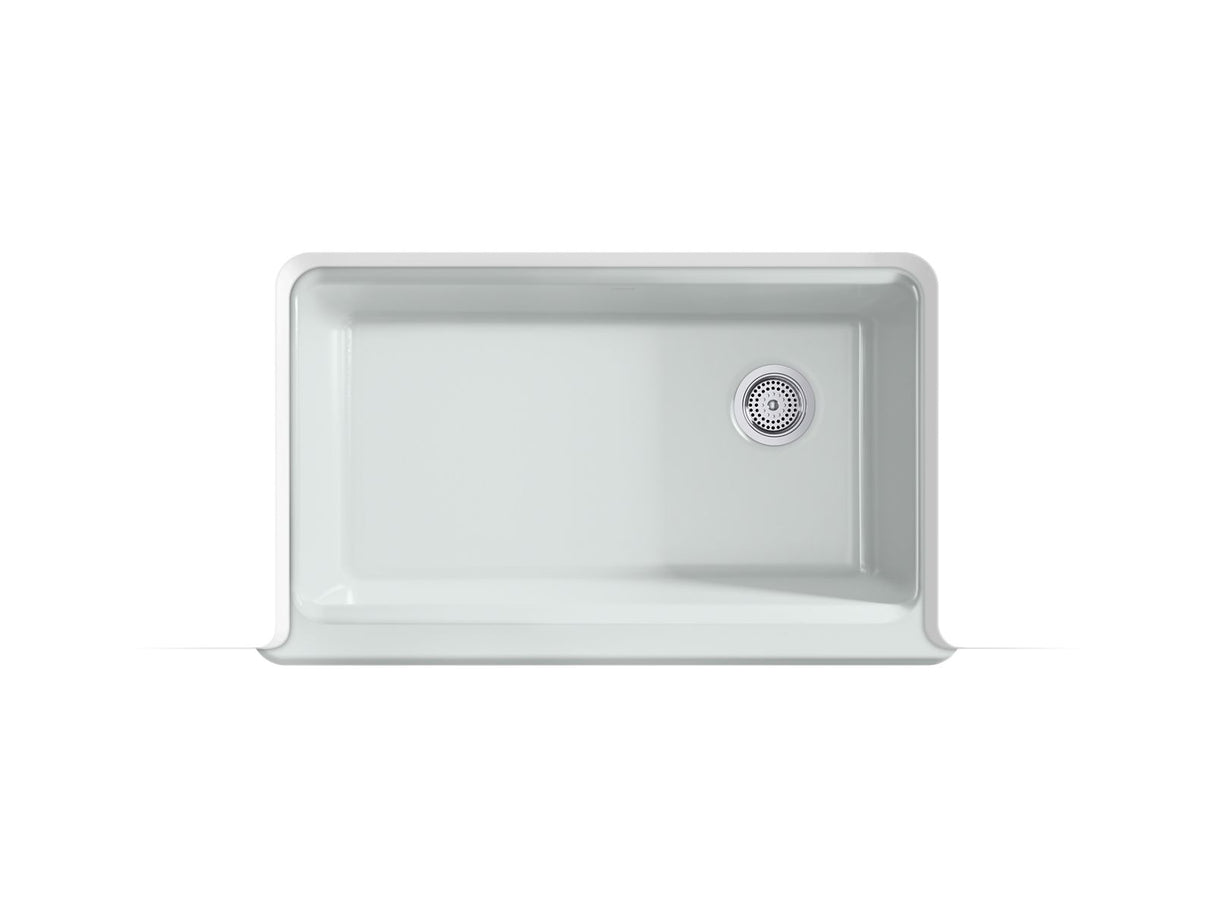 35-3/4" undermount single-bowl farmhouse workstation kitchen sink