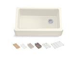 35-3/4" undermount single-bowl farmhouse workstation kitchen sink