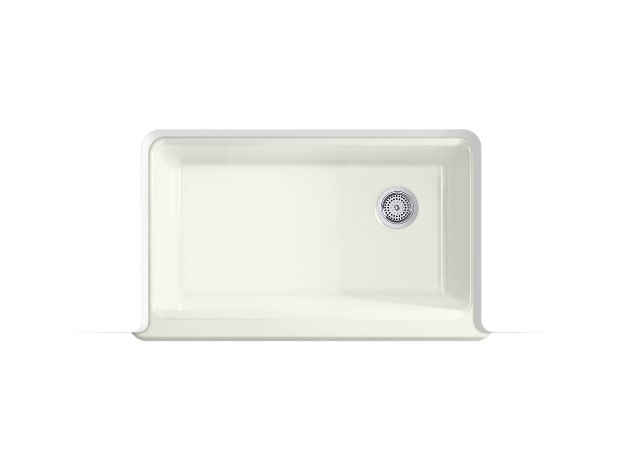35-3/4" undermount single-bowl farmhouse workstation kitchen sink