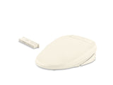 Elongated bidet toilet seat with remote control