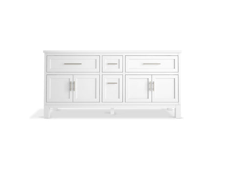 72" bathroom vanity cabinet with sinks and quartz top