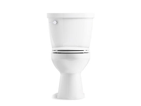 Two-piece round-front toilet, 1.28 gpf