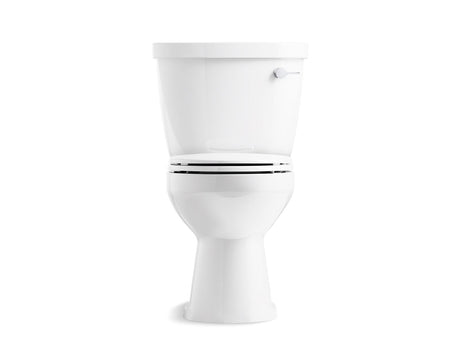 Two-piece round-front toilet, 1.28 gpf