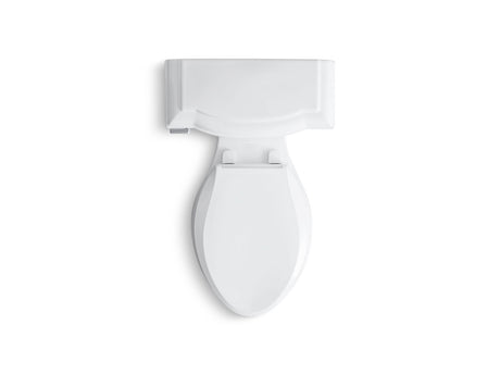 Two-piece elongated toilet, 1.28 gpf