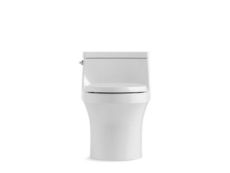 One-piece round-front toilet, 1.28 gpf