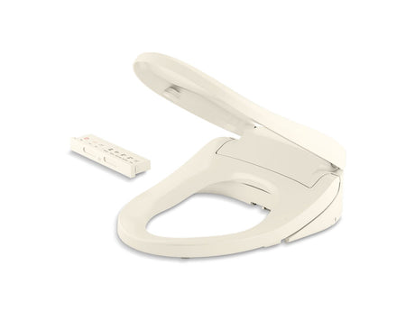 Elongated bidet toilet seat with remote control