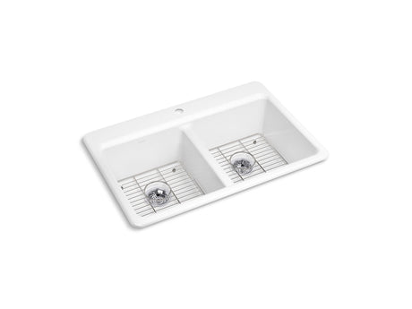 K-8679-1A1-0 RIVERBY DOUBLE EQUAL TOP MOUNT SINK