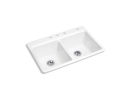 K-8679-4A1-0 RIVERBY DOUBLE EQUAL TOP MOUNT SINK