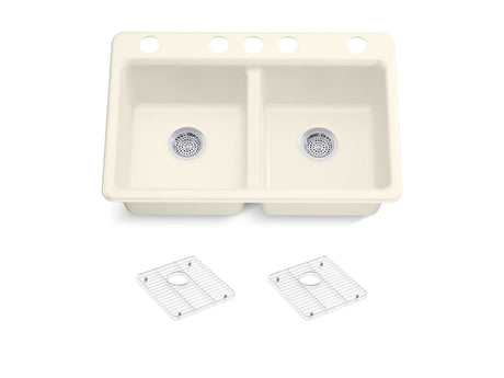 K-8679-5UA1-96 RIVERBY DOUBLE EQUAL UNDERMOUNT SINK