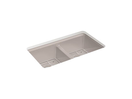 K-8679-5UA1-TRF RIVERBY DOUBLE EQUAL UNDERMOUNT SINK