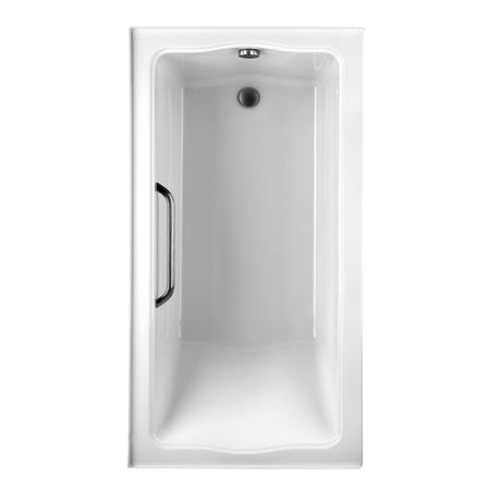 ACRYLIC SOAKER CLAYTON 6032T3 COTTON CP GRAB BAR R DRAIN