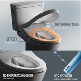 S7A WASHLET® Electronic Bidet Toilet Seat with EWATER+® Bowl and Wand Cleaning, Auto Open and Close Contemporary Lid, Elongated, Sedona Beige