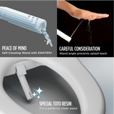 S7 WASHLET®+ Electronic Bidet Toilet Seat with EWATER+® Bowl and Wand Cleaning and Classic Lid, Elongated, Cotton White
