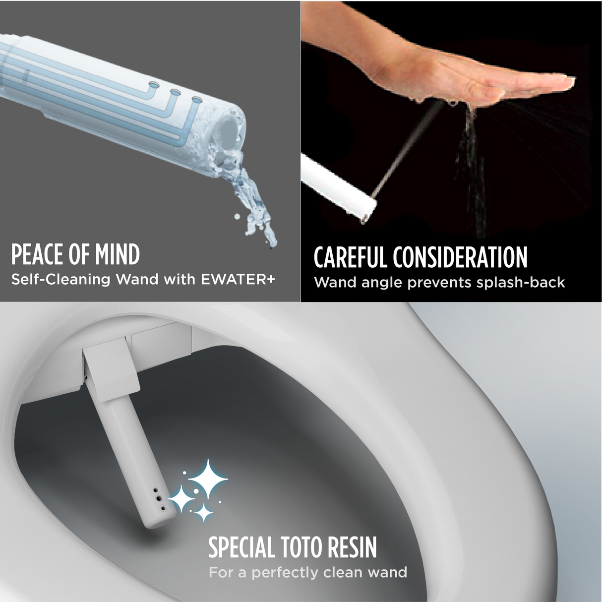 S7A WASHLET®+ Electronic Bidet Toilet Seat, EWATER+® Bowl and Wand Cleaning, Auto Open and Close Classic Lid, Elongated, Cotton White