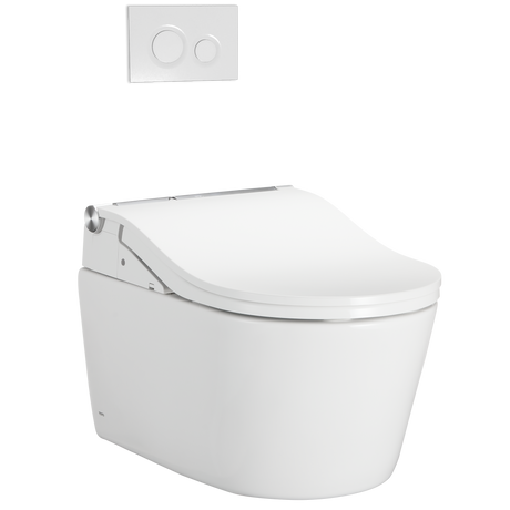 RW WASHLET®+ Ready Electronic Bidet Toilet Seat with Auto Flush Ready Cotton White