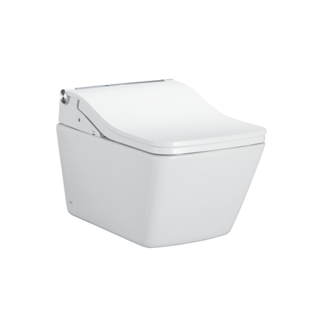 SW WASHLET®+ Ready Square Electronic Bidet Toilet Seat with Auto Flush Ready Cotton White
