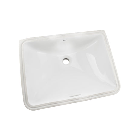 20" Rectangular Undermount Bathroom Sink with CEFIONTECT, Cotton White