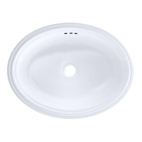 Dartmouth® 18-3/4" x 13-3/4" Oval Undermount Bathroom Sink, Cotton White