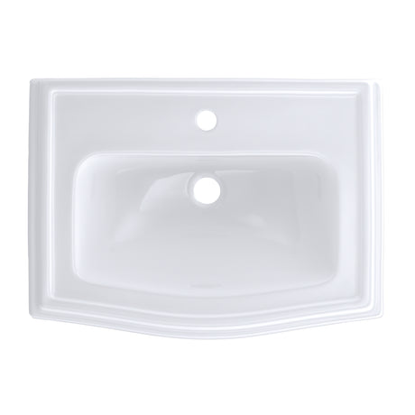 Clayton® Rectangular Self-Rimming Drop-In Bathroom Sink for Single Hole Faucets, Cotton White