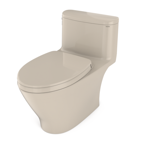 Nexus® One-Piece Elongated 1.28 GPF Universal Height Toilet with CEFIONTECT® and SS124 SoftClose Seat, WASHLET®+ Ready, Bone
