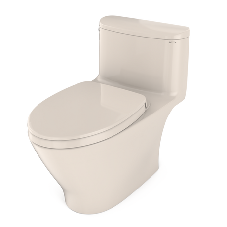 Nexus® One-Piece Elongated 1.28 GPF Universal Height Toilet with CEFIONTECT® and SS124 SoftClose Seat, WASHLET®+ Ready, Sedona Beige