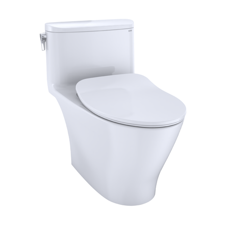 Nexus® One-Piece Elongated 1.28 GPF Universal Height Toilet with CEFIONTECT and SS234 SoftClose Seat, WASHLET+ Ready, Cotton White