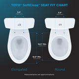 TOTO SoftClose Non Slamming, Slow Close Elongated Toilet Seat and Lid, Ebony