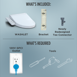 WASHLET® KC2 Electronic Bidet Toilet Seat with Heated Seat and SoftClose Lid, Elongated, Cotton White