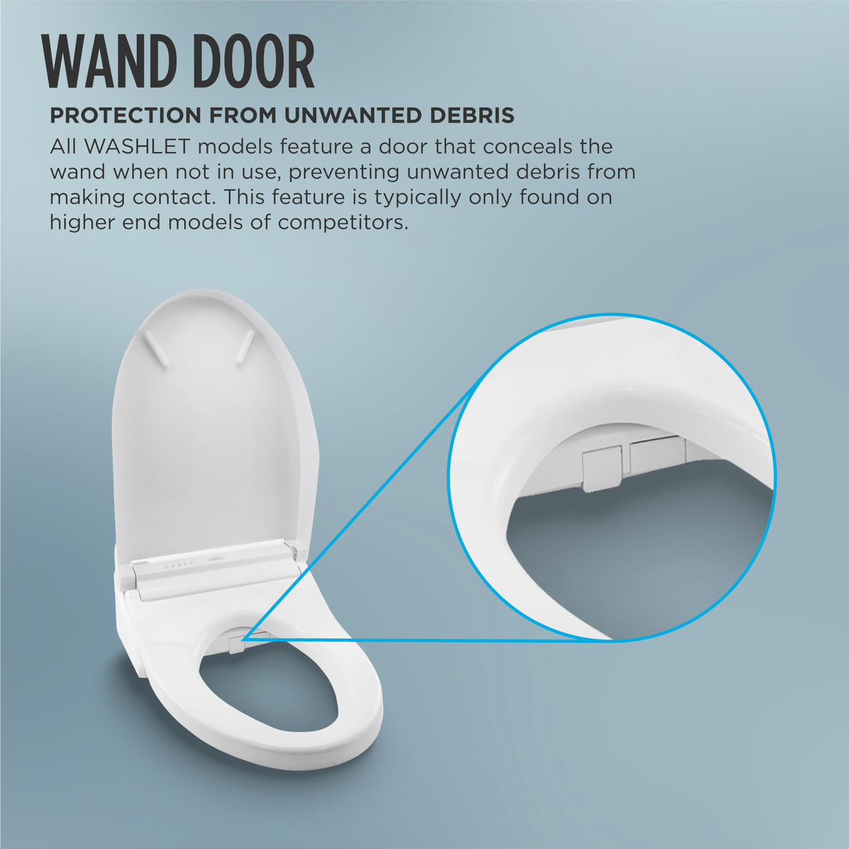 WASHLET® KC2 Electronic Bidet Toilet Seat with Heated Seat and SoftClose Lid, Elongated, Cotton White