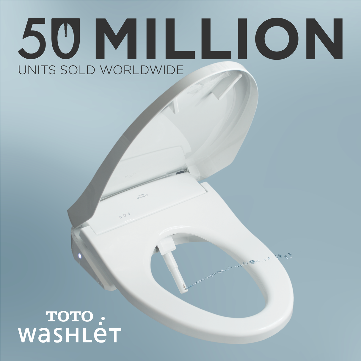 WASHLET® KC2 Electronic Bidet Toilet Seat with Heated Seat and SoftClose Lid, Elongated, Cotton White