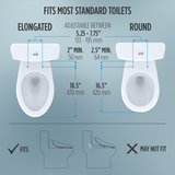 WASHLET® KC2 Electronic Bidet Toilet Seat with Heated Seat and SoftClose Lid, Elongated, Cotton White