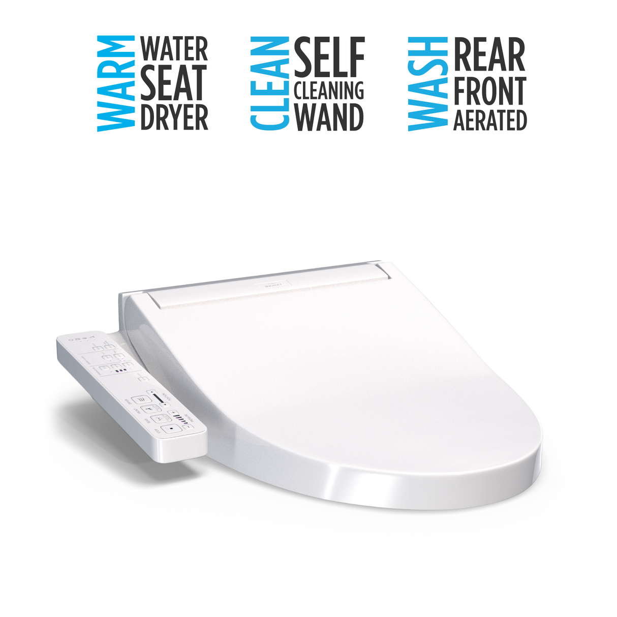 WASHLET® KC2 Electronic Bidet Toilet Seat with Heated Seat and SoftClose Lid, Elongated, Cotton White