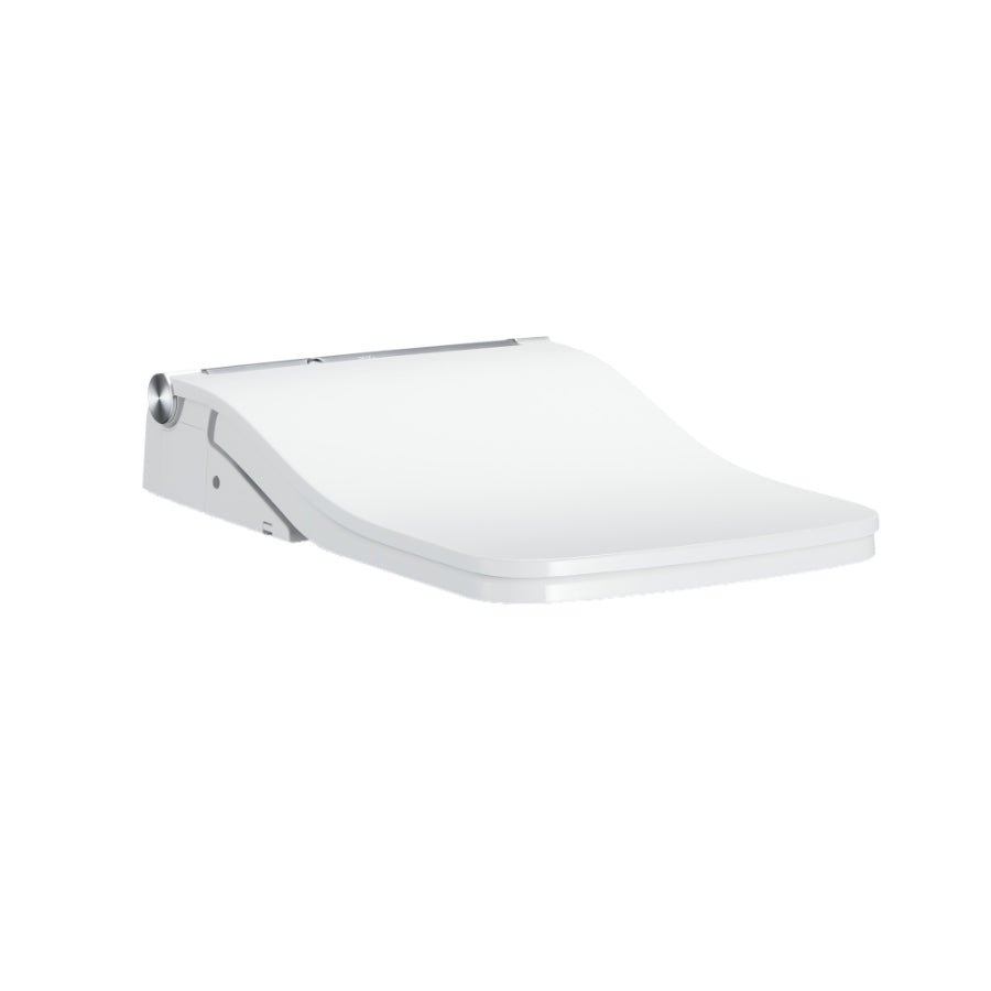 SW WASHLET®+ Ready Square Electronic Bidet Toilet Seat with Auto Flush Ready Cotton White
