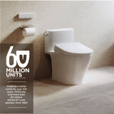 S7A WASHLET® Electronic Bidet Toilet Seat with EWATER+® Bowl and Wand Cleaning, Auto Open and Close Contemporary Lid, Elongated, Sedona Beige