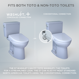 S7A WASHLET® Electronic Bidet Toilet Seat with EWATER+® Bowl and Wand Cleaning, Auto Open and Close Contemporary Lid, Elongated, Sedona Beige