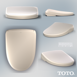 S7A WASHLET® Electronic Bidet Toilet Seat with EWATER+® Bowl and Wand Cleaning, Auto Open and Close Contemporary Lid, Elongated, Sedona Beige
