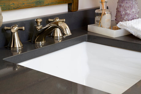 Vivian™ Two Cross Handle Deck-Mount Roman Tub Filler Trim, Polished Chrome