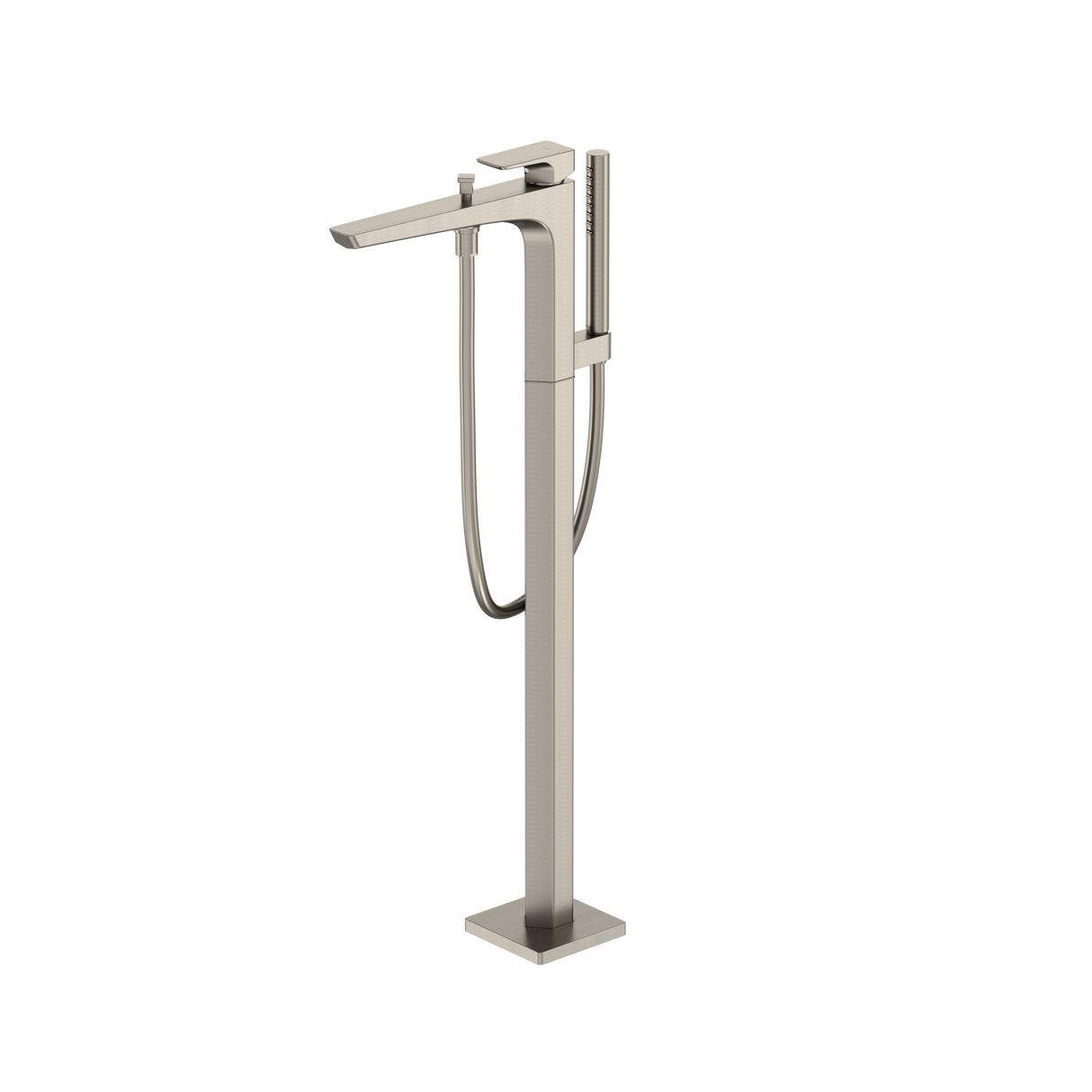 GE Single-Handle Free Standing Tub Filler with Handshower, Brushed Nickel