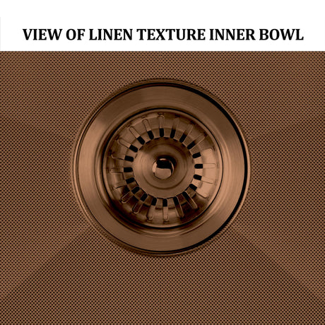 Noah Plus 16 gauge Single Bowl Linen Textured Dual-Mount Sink Set