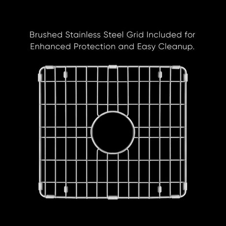 Whitehaus Collection Undermount/Drop-in Fireclay Kitchen Sinks, Stainless Steel Grid Included
