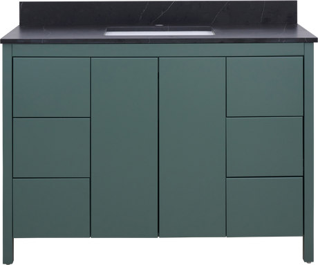Hanleigh 48 in. Vanity with Slab Doors in Warm Willow