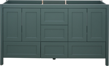 Hanleigh 60 in. Vanity with Shaker Doors in Warm Willow