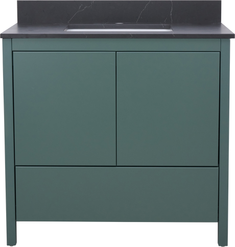 Hanleigh 36 in. Vanity with Slab Doors in Warm Willow