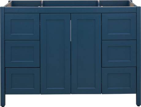 Hanleigh 48 in. Vanity with Shaker Doors in Harbor Teal