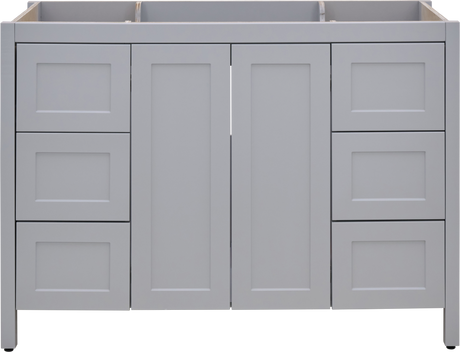 Hanleigh 48 in. Vanity with Shaker Doors in Perfect Grey