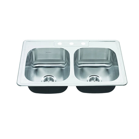 COLONY DB TOPMT 20G SS SINK, 3H W/DRAIN