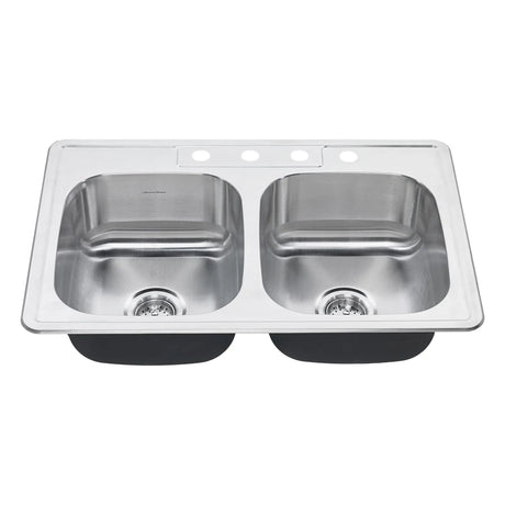 COLONY 33X22 TPMT DB 20G SS SINK KIT, 3H
