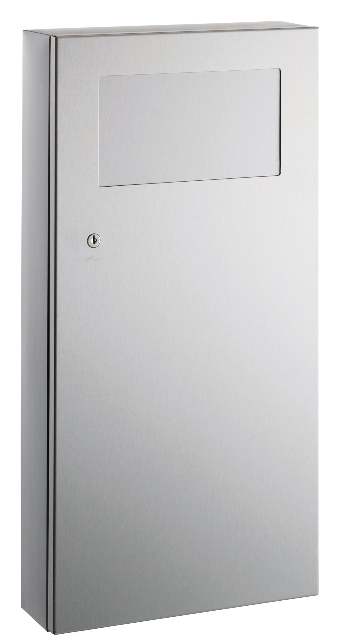 Surface-Mounted Waste Receptacle with Disposal Door