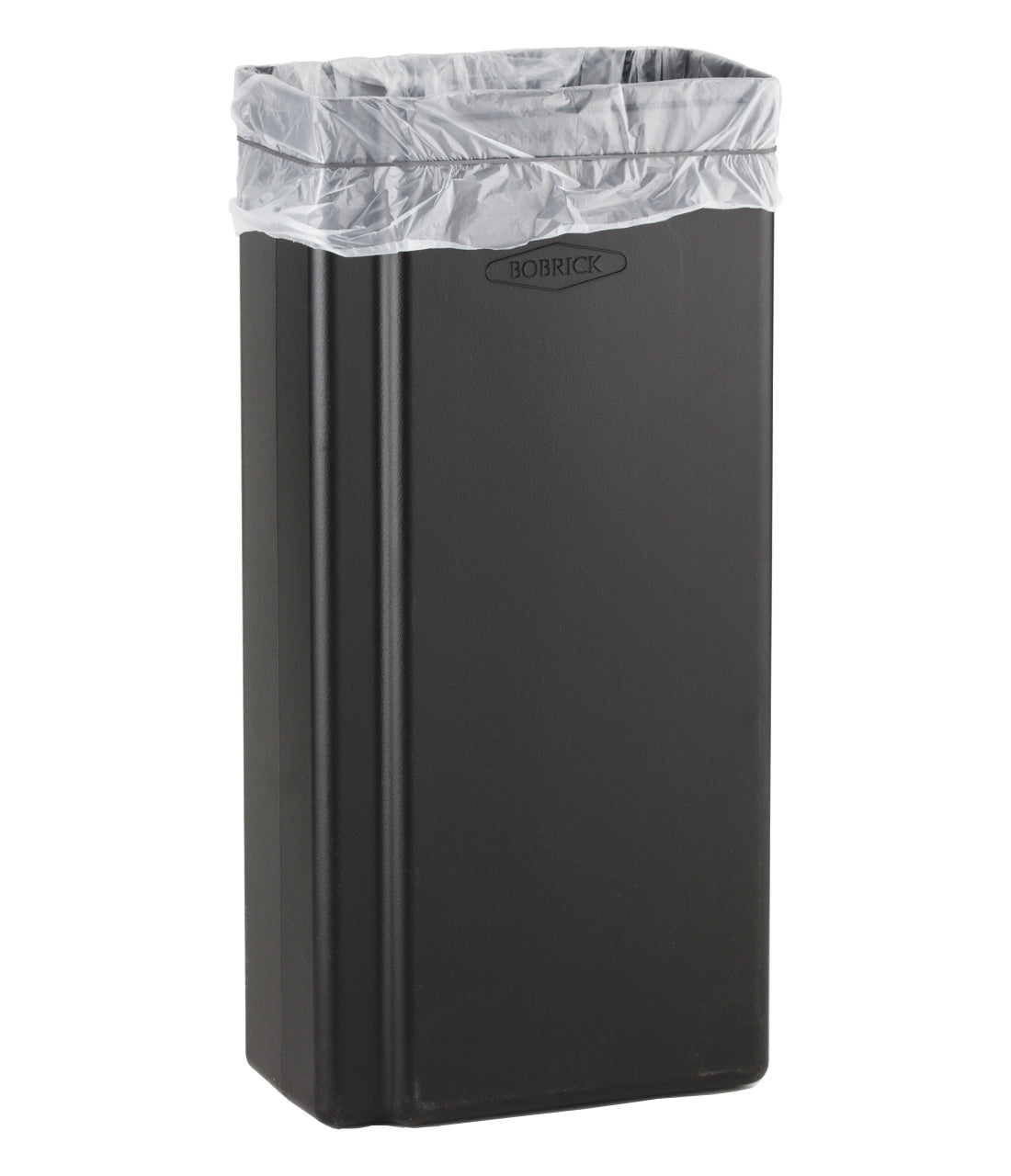 Surface-Mounted Waste Receptacle, Matte Black